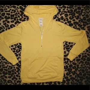 Yellow Half Zip Hoodie